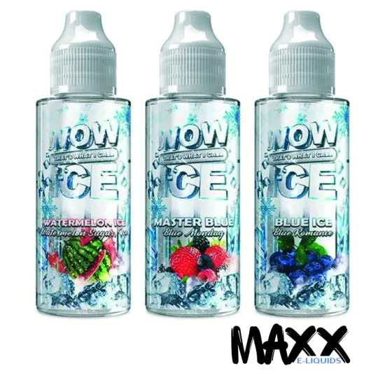 WOW (That's What I Call) ICE eliquid nic shots 100ml VG PG DTL vaping